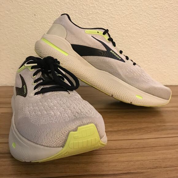 Brooks Other - Brooks Ghost Max Mens 10.5 Shoes Running Neutral Trainer Gray Black Sharp Green